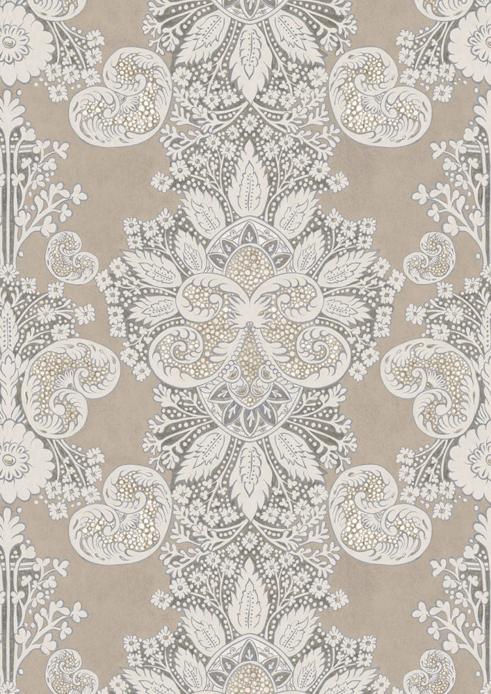 Rococo Wallpaper - Brown 