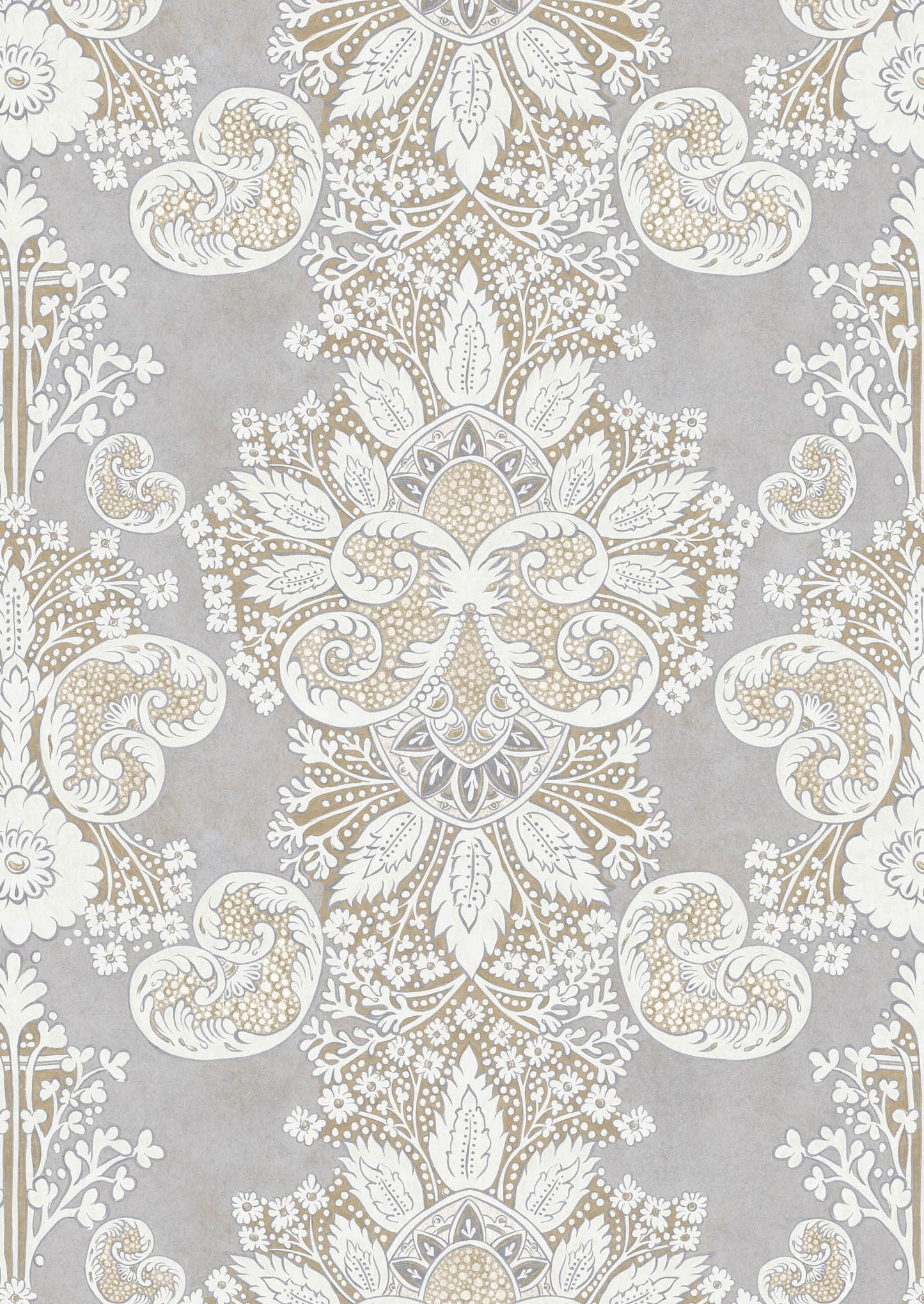 Rococo Wallpaper - Silver