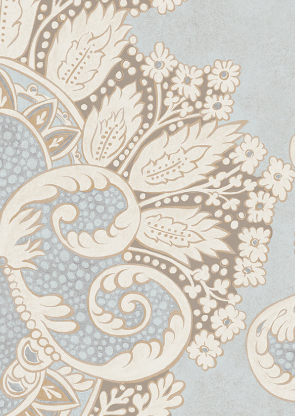 Rococo Room Wallpaper - Teal