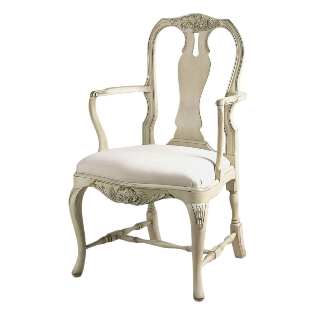 Rococo Wooden Armchair - painted