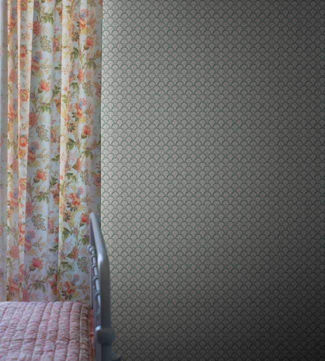 Beata Room Wallpaper - Green