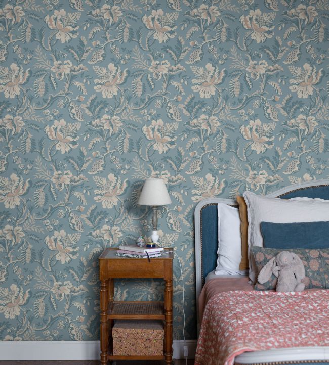 Daphne Room Wallpaper - Blue
