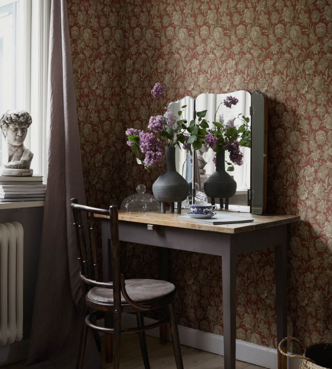 Valentin Room Wallpaper - Red