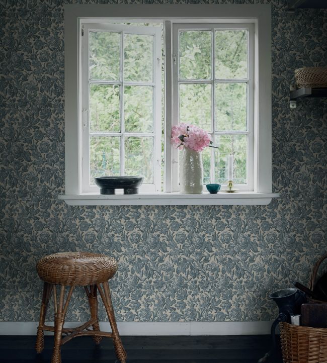 Valentin Room Wallpaper - Blue