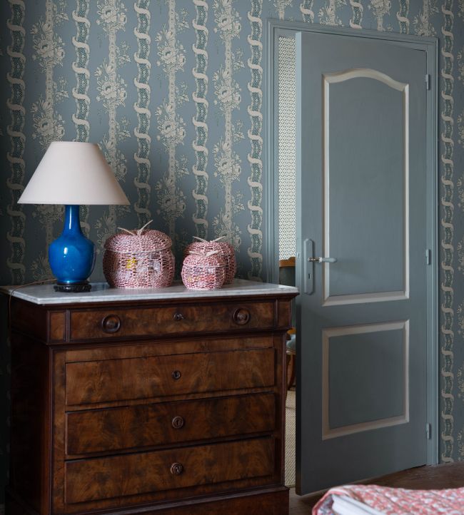 Alexandra Room Wallpaper - Blue
