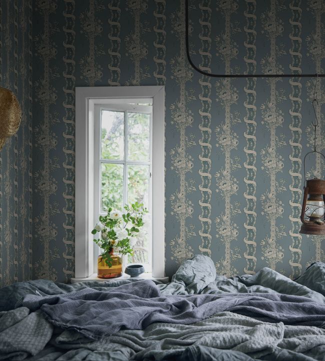 Alexandra Room Wallpaper - Blue