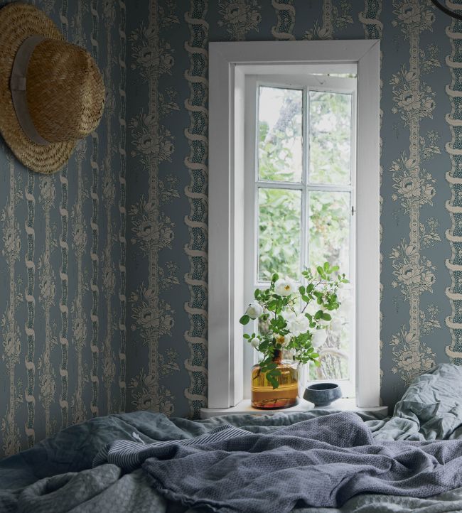 Alexandra Room Wallpaper - Blue