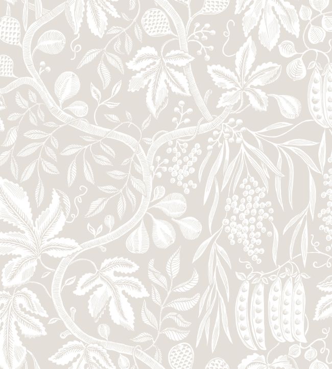 Fig Garden Wallpaper - White