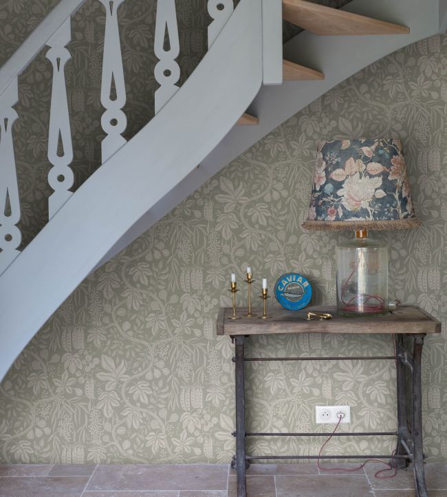 Fig Garden Room Wallpaper - Green
