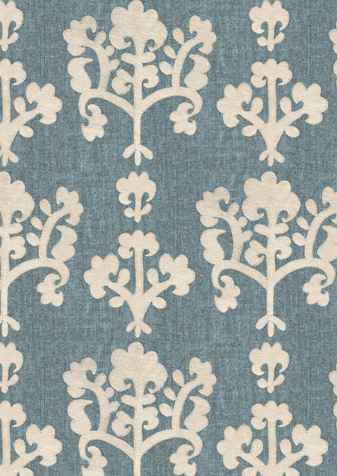 Saracen Cerulean Fabric - Lewis & Wood