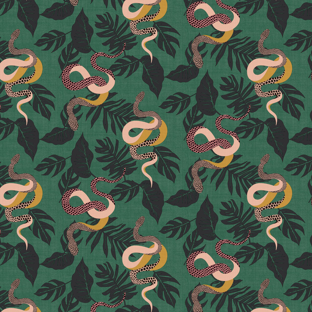 Serpentine Wallpaper - Green