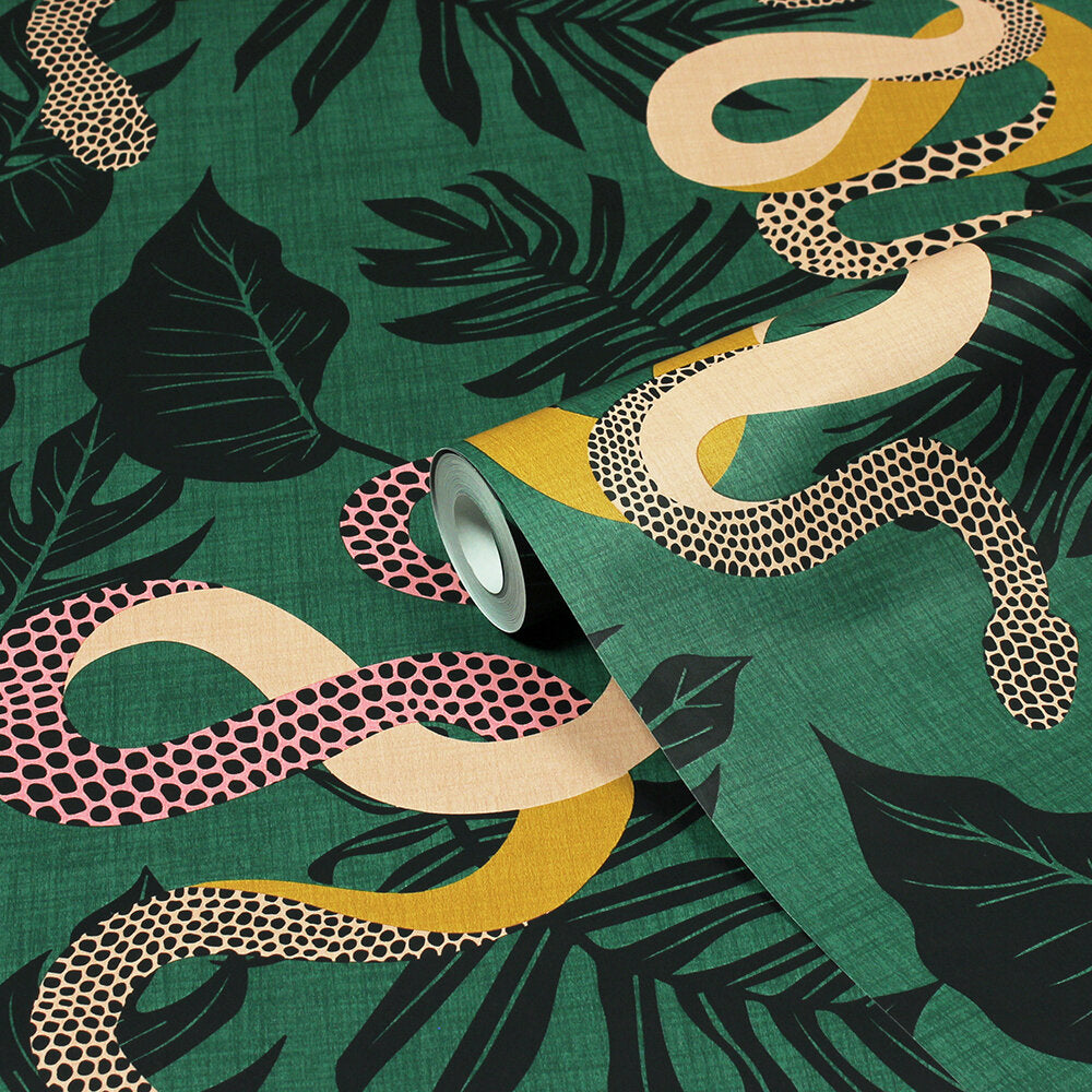 Serpentine Wallpaper - Green