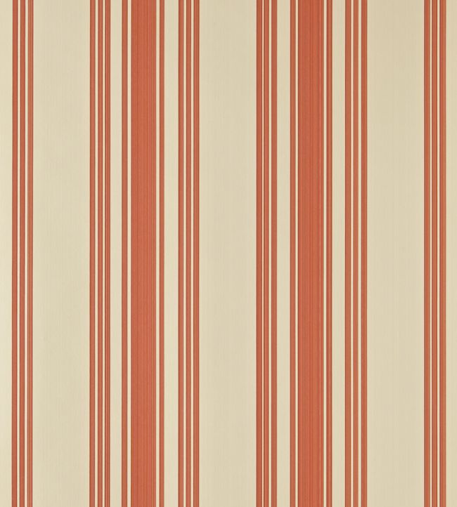 Tented Stripe Wallpaper - Red 