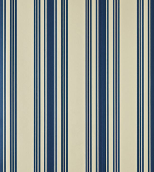 Tented Stripe Wallpaper - Blue 