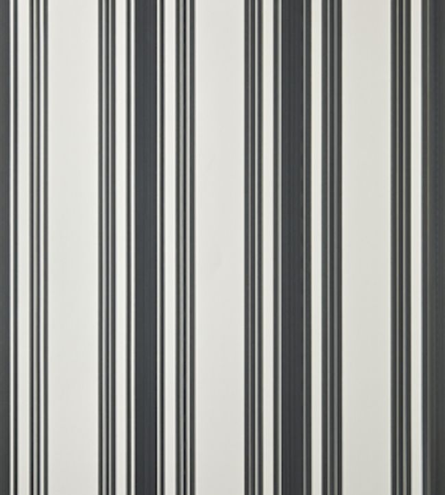 Tented Stripe Wallpaper - Black