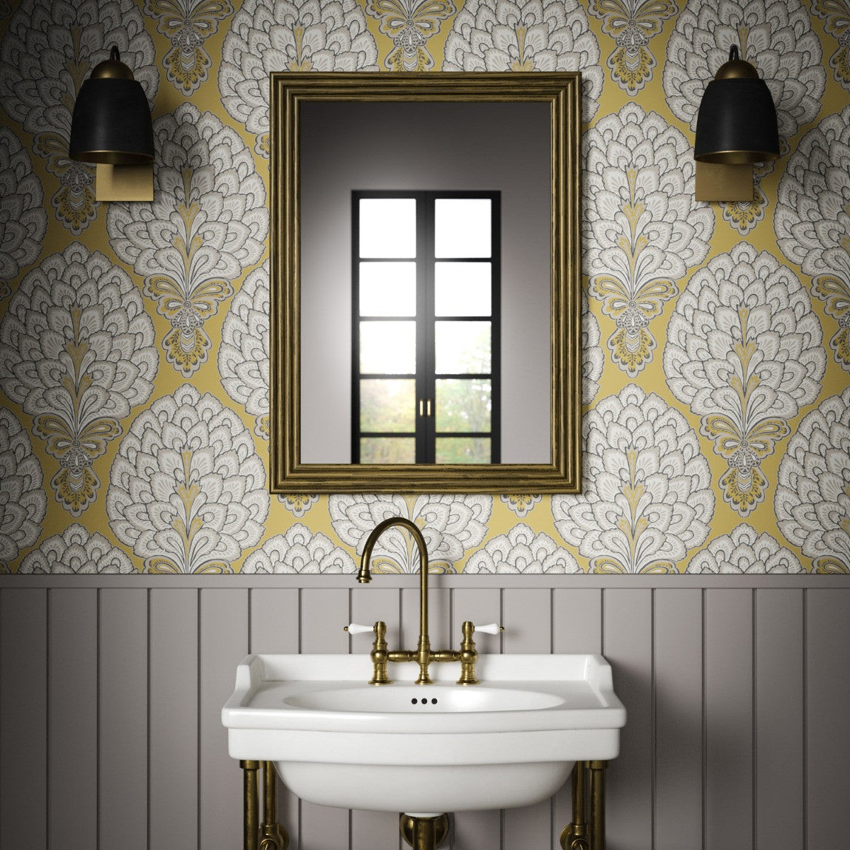 SULTAN Gold Wallpaper - Warner House