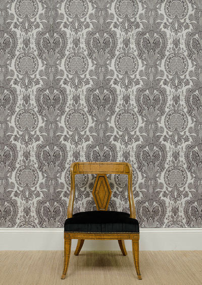 Saskia Room Wallpaper - Gray