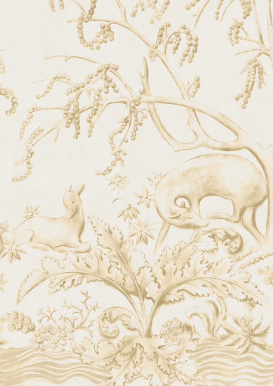 Sika Wallpaper - Yellow - Lewis & Wood