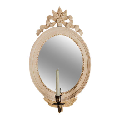 Gustavian Round Mirror - detail