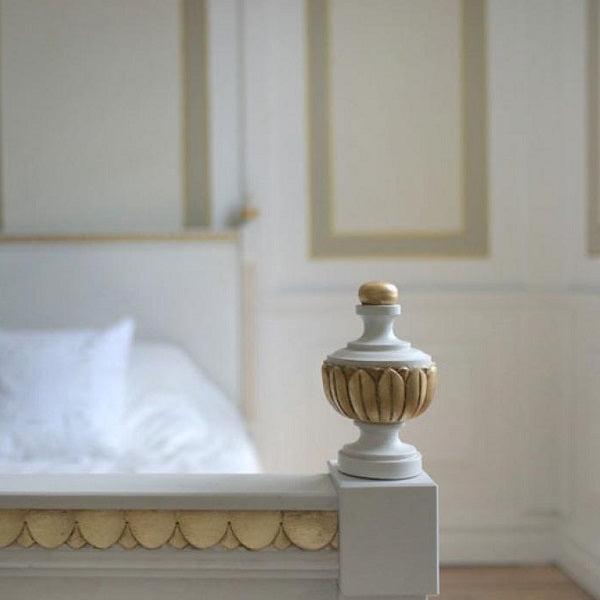 Stockholm Carved Headboard - finial