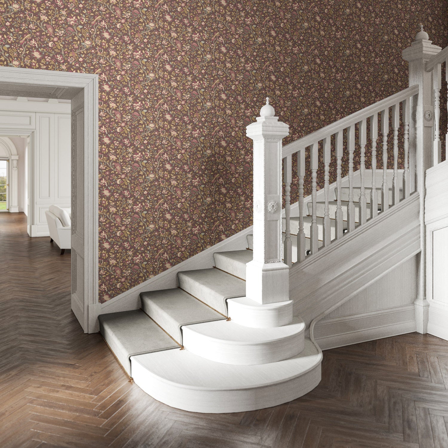 TABLEY Mulberry Wallpaper - Warner House