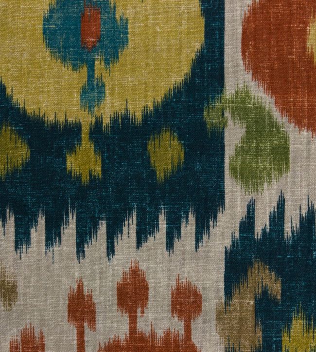 Turkistan Boteh Fabric - Multicolor