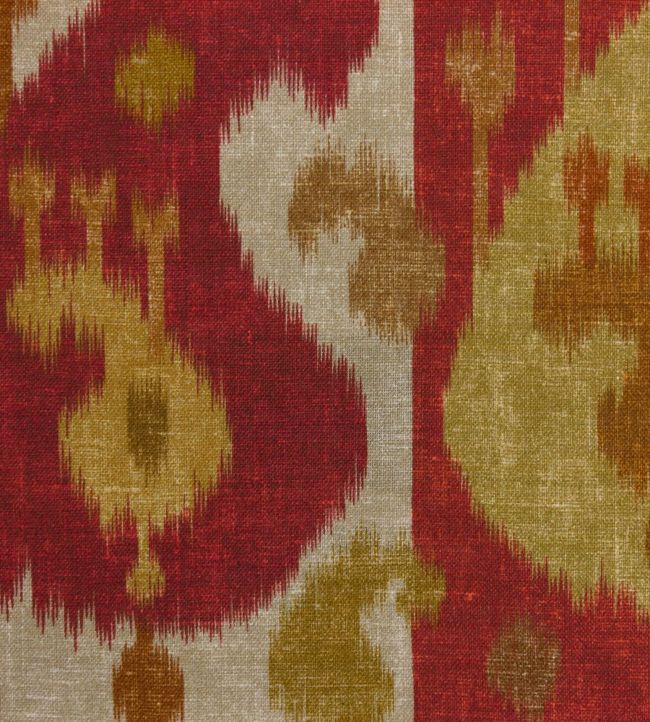 Turkistan Boteh Fabric - Red