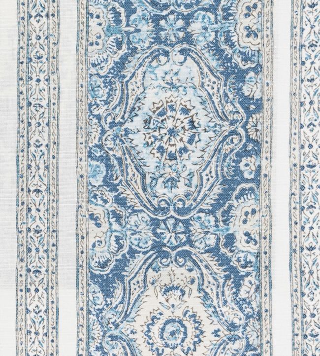 Pedana Stripe Fabric - Blue