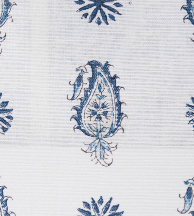 Persian Paisley Fabric - Blue