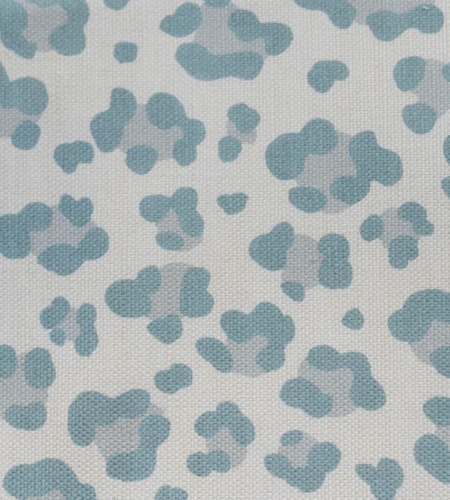 Leopard Spot Fabric - Silver