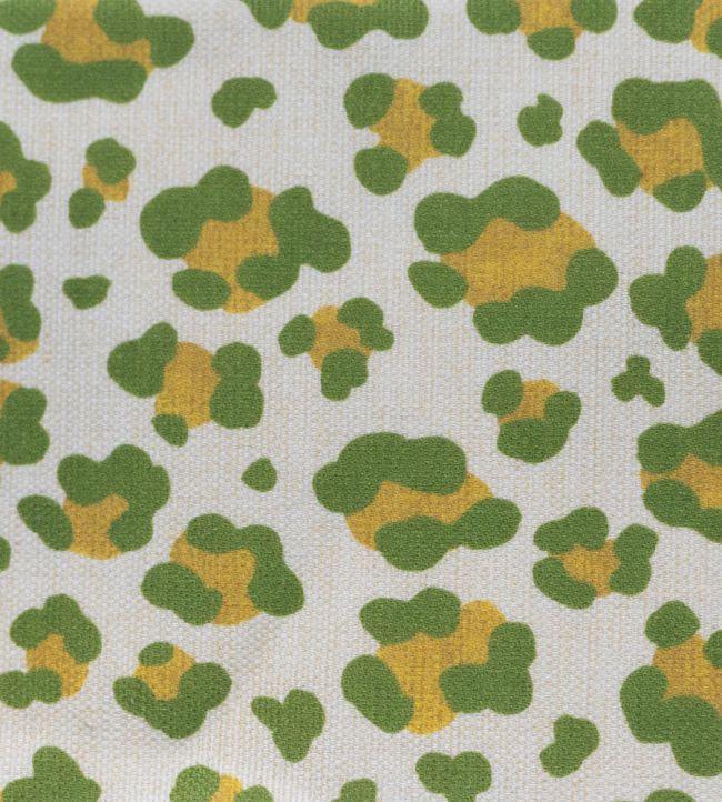 Leopard Spot Fabric - Green