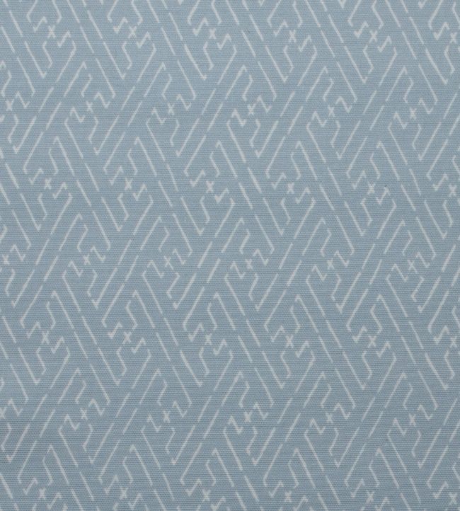 Trellis Fabric - Blue