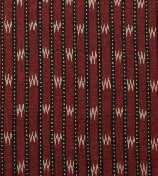 Zig Zag Fabric - Red