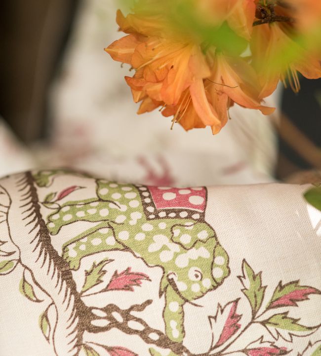 Gujarat Safari Room Fabric - Green