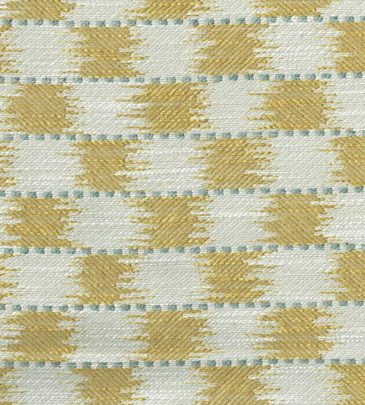 Chequers Fabric - Gold