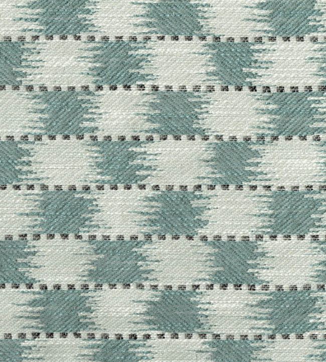 Chequers Fabric - Teal