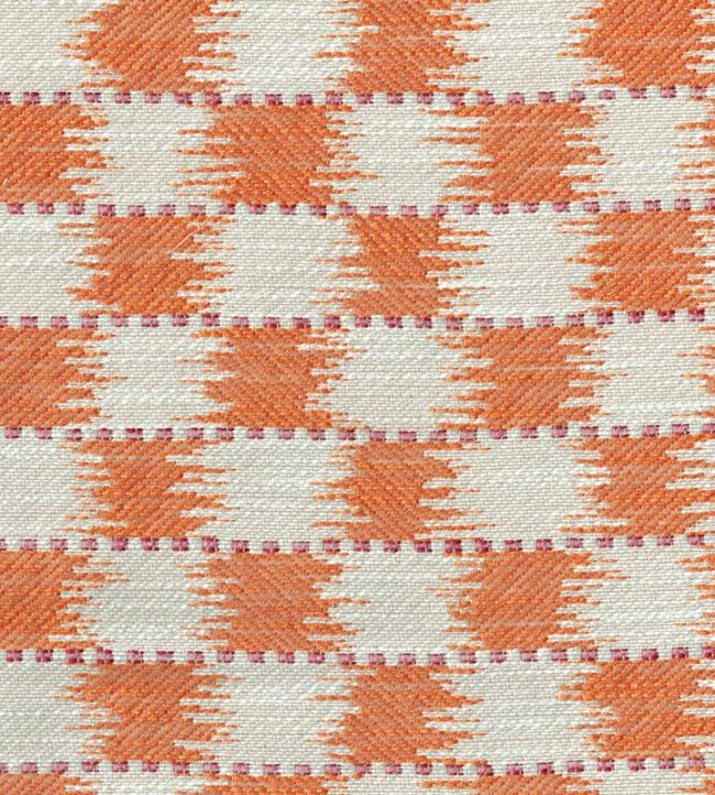 Chequers Fabric - Orange