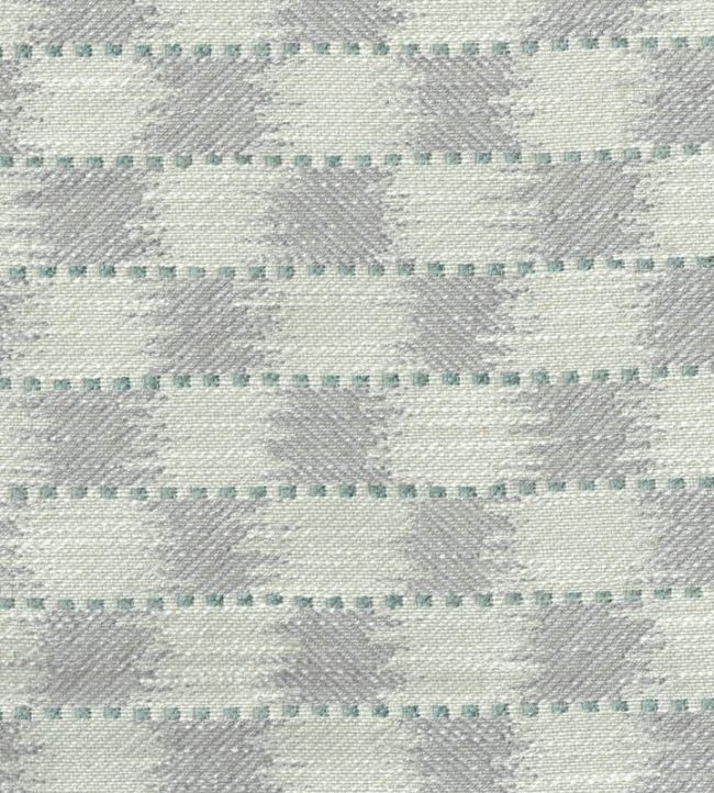 Chequers Fabric - Silver