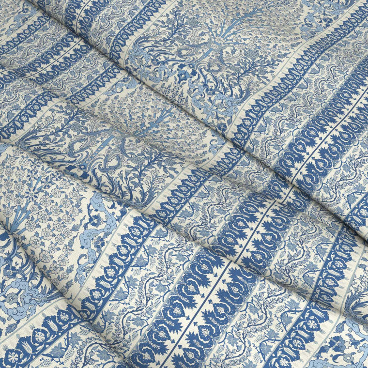 TOPKAPI Blue Linen Mix Fabric - Warner House