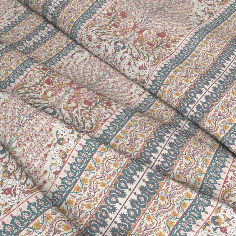 TOPKAPI Teal Linen Mix Fabric - Warner House