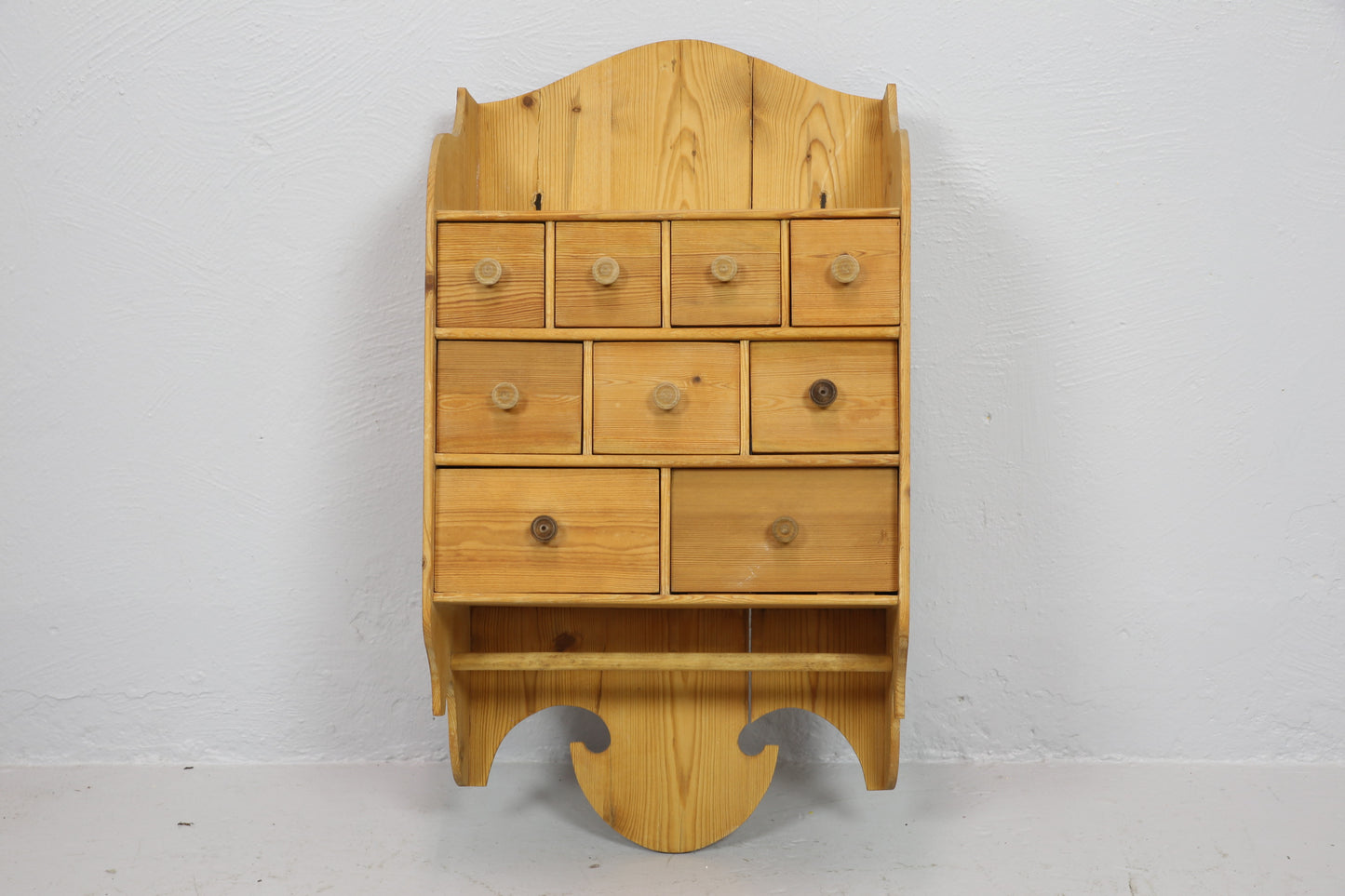 Classic Wooden Wall Shelves with Drawers