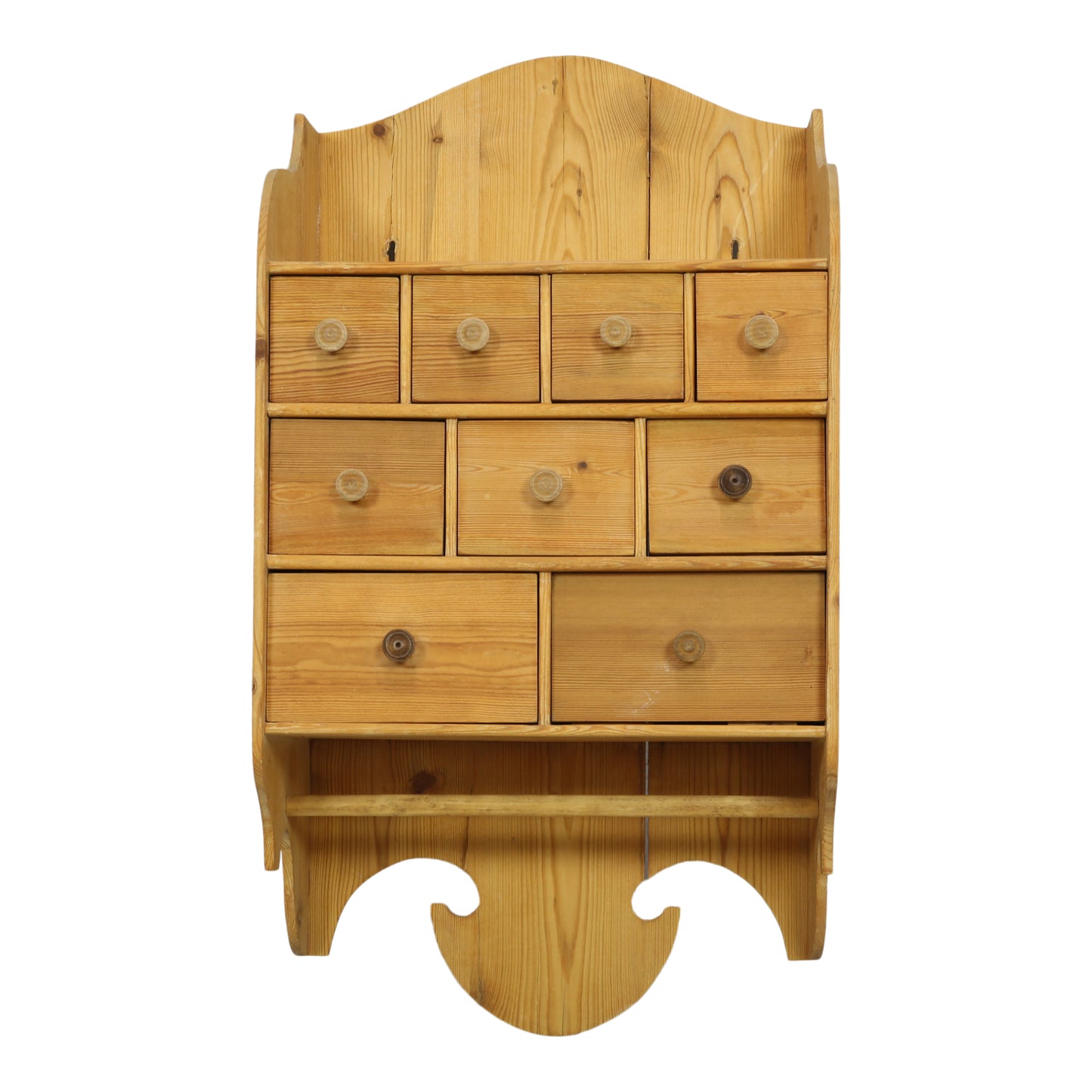Classic Wooden Wall Shelves with Drawers