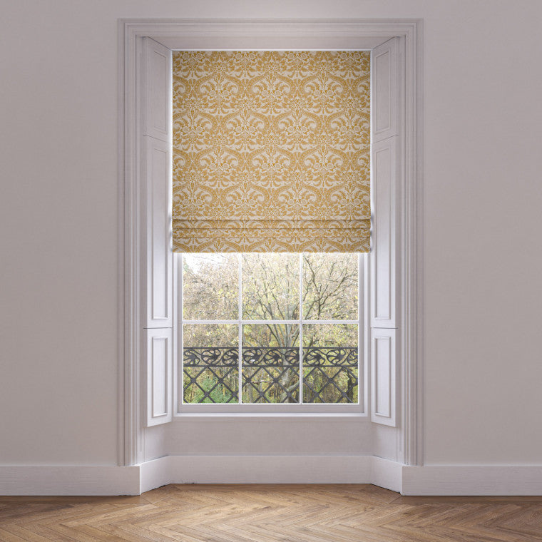 VERSAILLES Gold Linen Mix Fabric - Warner House