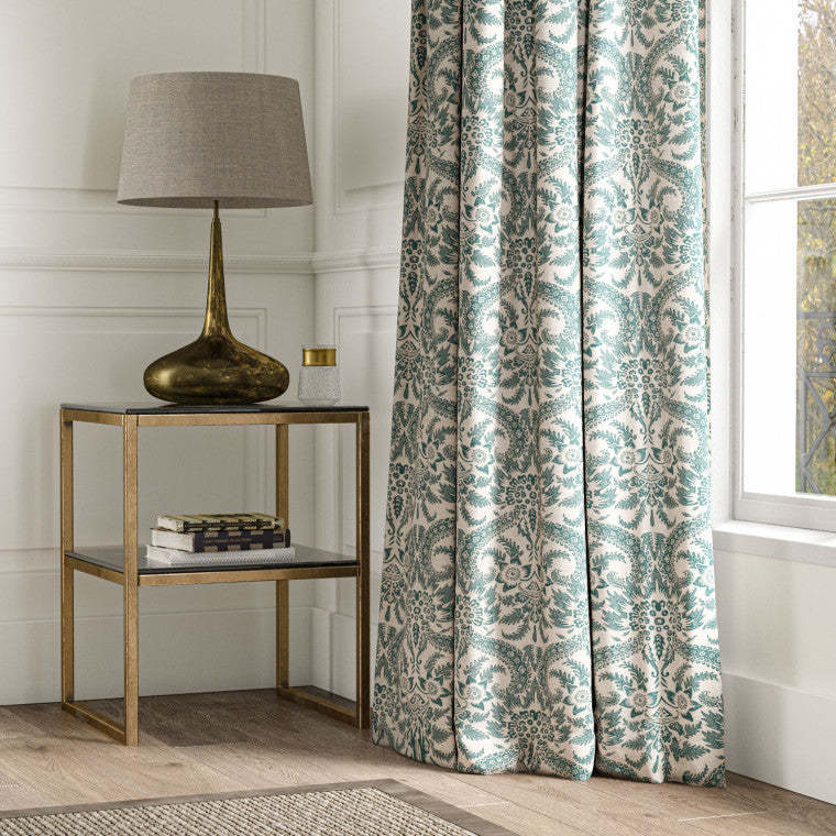 VERSAILLES Green Linen Mix Fabric - Warner House