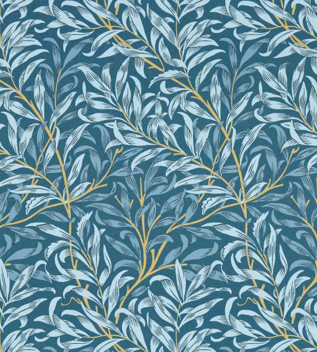 Willow Boughs Wallpaper - Blue - Clarke & Clarke - William Morris