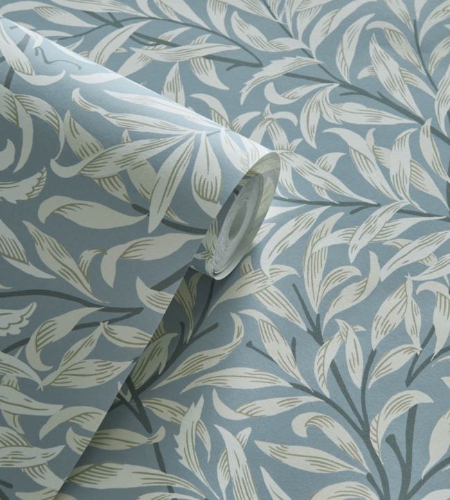 Willow Boughs Wallpaper - Silver - Clarke & Clarke - William Morris
