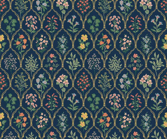 Hawthorne Wallpaper - Blue - Rifle