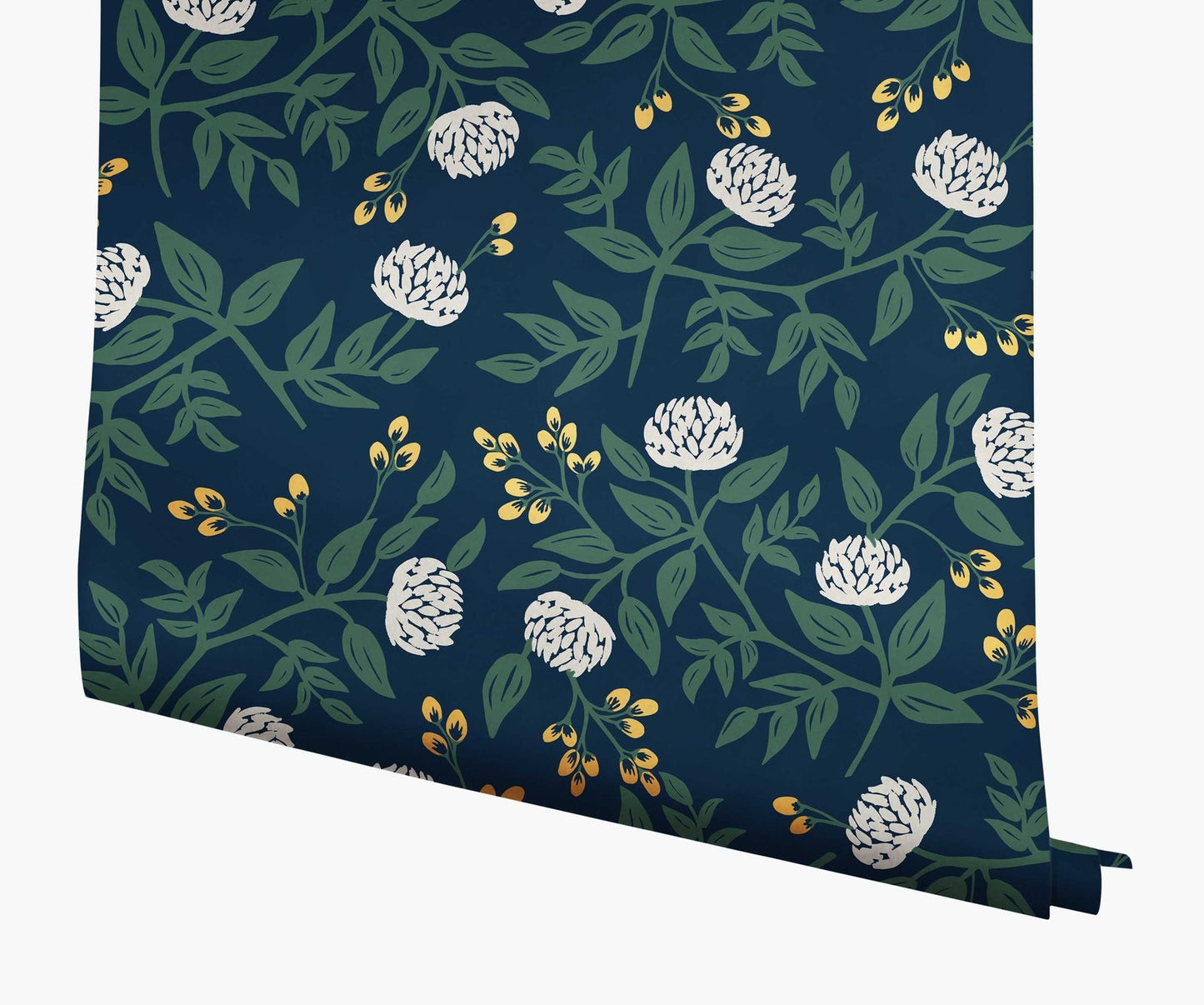 Peonies Wallpaper - Blue - Rifle