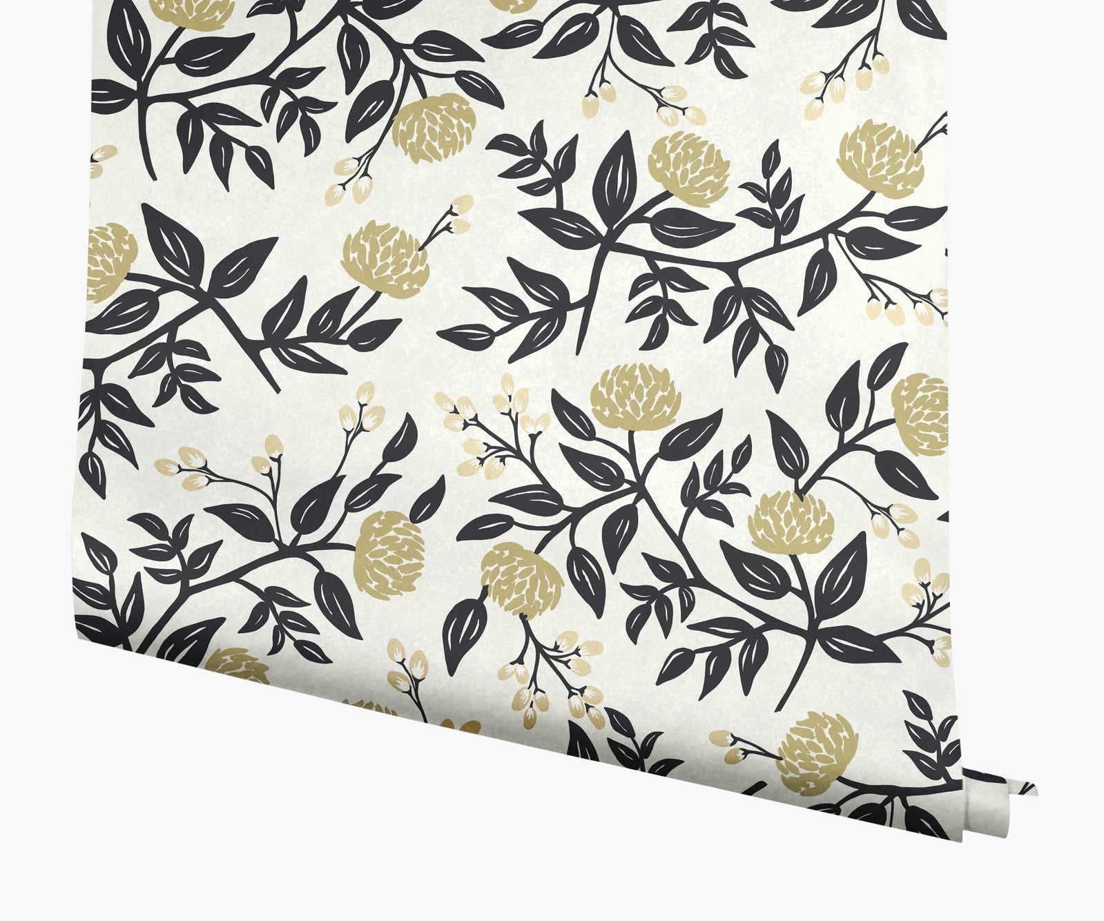 Peonies Wallpaper - Gray - Rifle