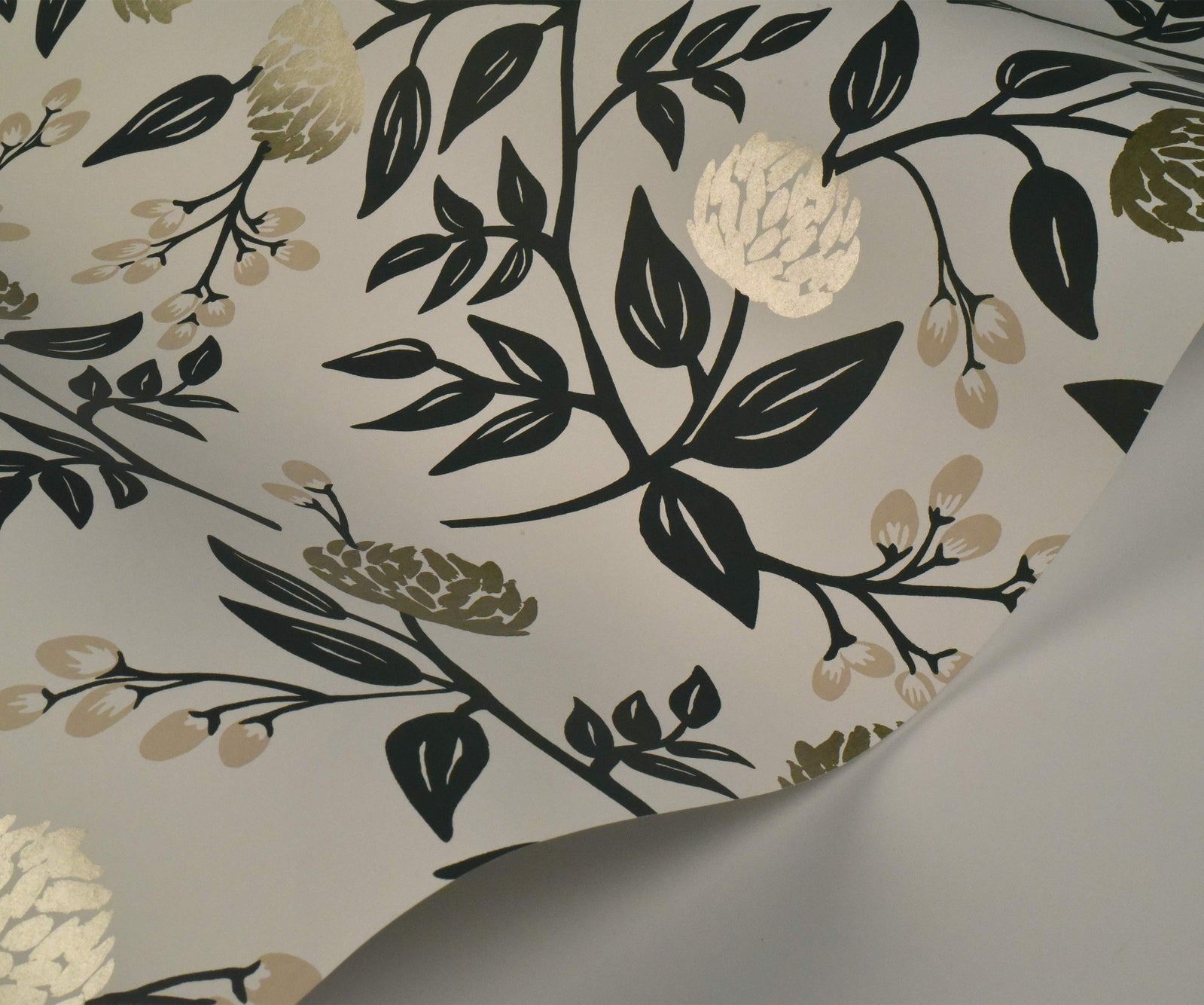 Peonies Wallpaper - Gray - Rifle
